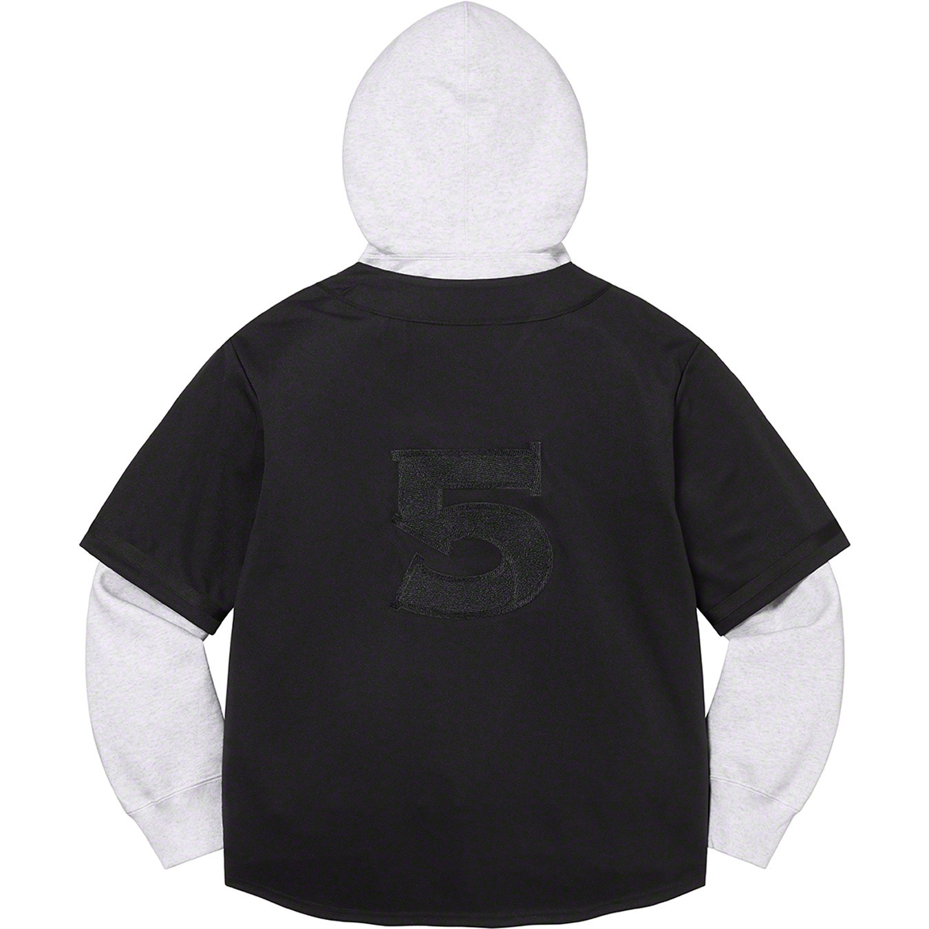 Baseball Jersey Hooded Sweatshirt view 9